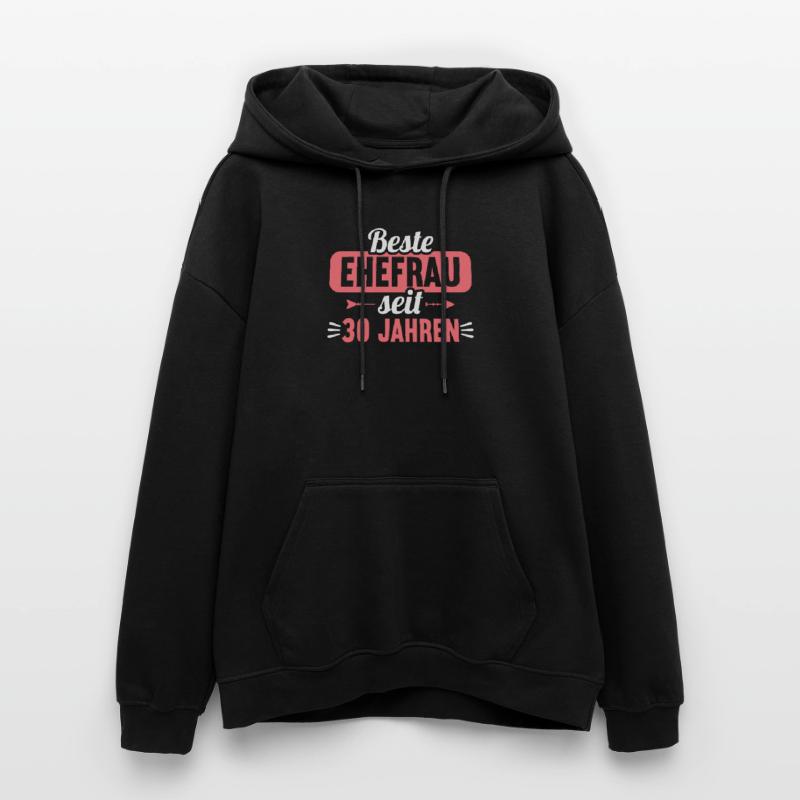 Beste Ehefrau Bester Ehemann seit 30 Jahren Oversized Unisex Hoodie