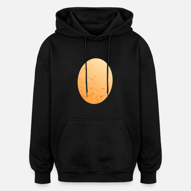 Egg chicken egg - Oversized Unisex Hoodie - black