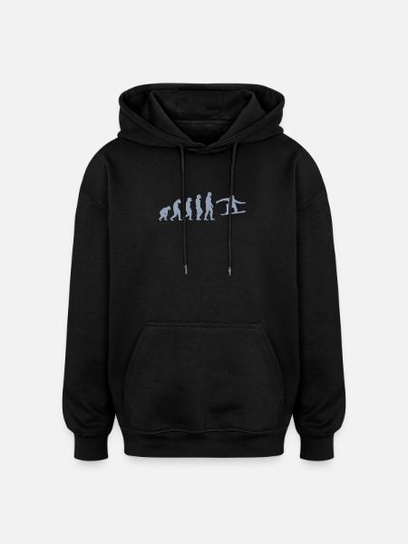 Snowboarder Geschenkideen - Oversized Unisex Hoodie - Schwarz