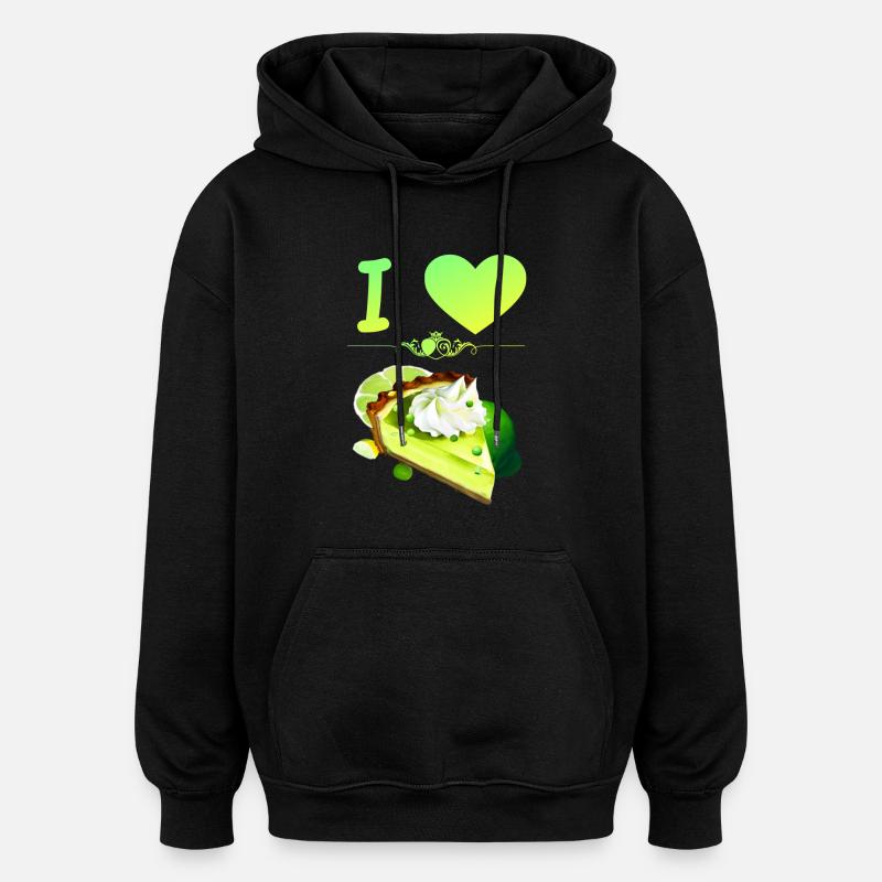 J’adore Key Lime Pie - Sweat à capuche oversize unisexe - noir