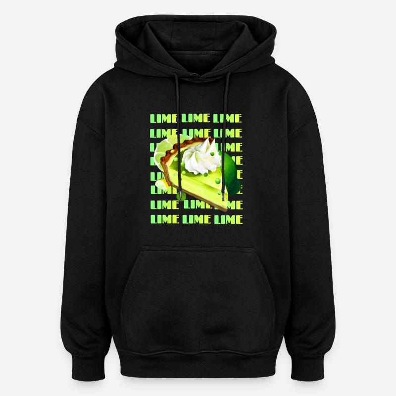 Key Lime Pie - Oversized Unisex Hoodie - black