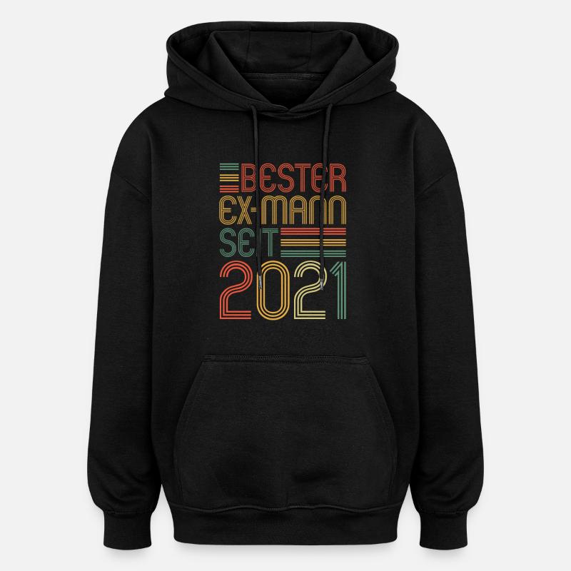 Weltbester Ex-Mann seit 2021 Scheidungs - Oversized Unisex Hoodie - Schwarz