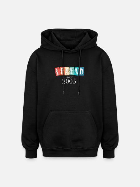 Legend since 2005 - Oversized Unisex Hoodie - black