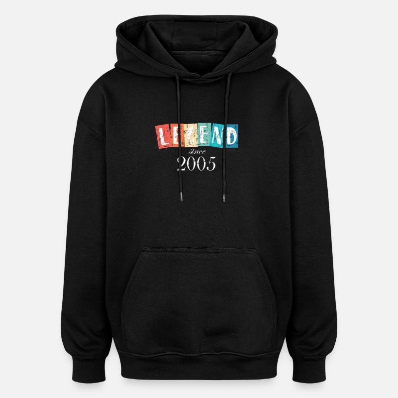 Legende seit 2005 - Oversized Unisex Hoodie - Schwarz