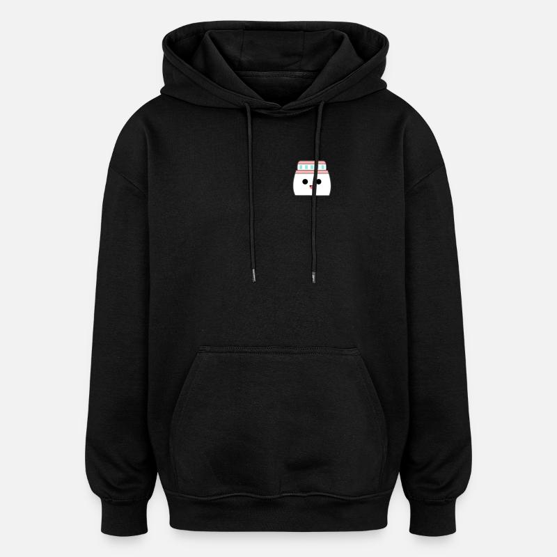Navire de croisière - Sweat à capuche oversize unisexe - noir