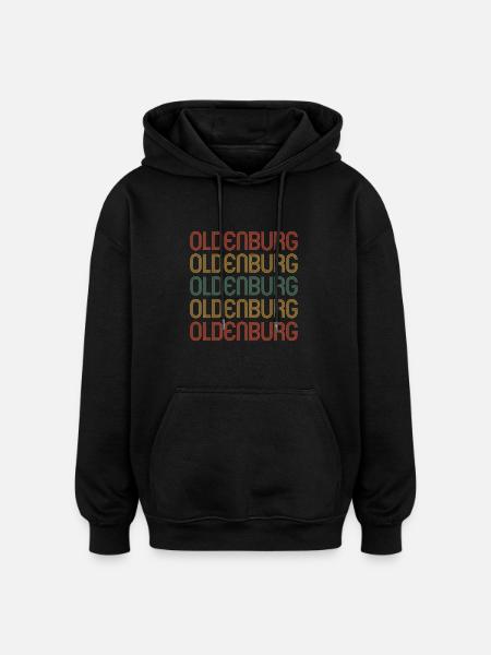 Oldenburgerin Oldenburger Oldenburg - Oversized Unisex Hoodie - Schwarz