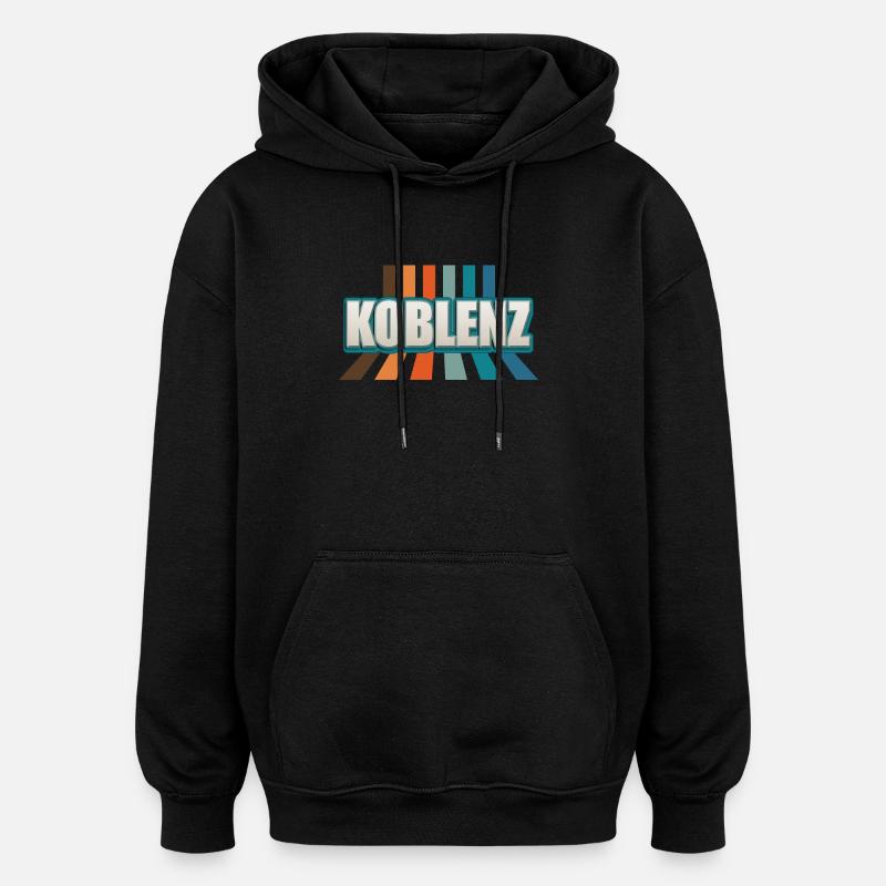 Koblenzerin Koblenzer Koblenz - Oversized Unisex Hoodie - Schwarz