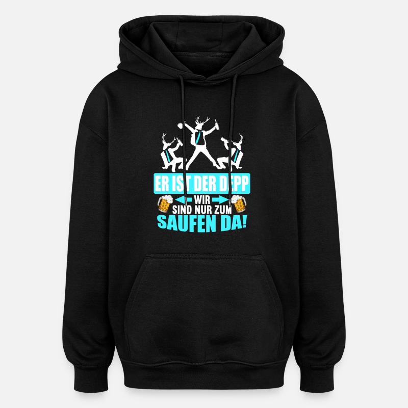 Junggesellenabschied Poltern Polterabend JGA - Oversized Unisex Hoodie - Schwarz