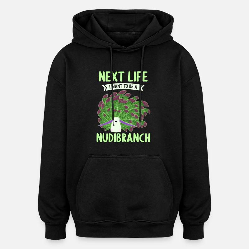 Nudibranch nudibranchs - Oversized Unisex Hoodie - black