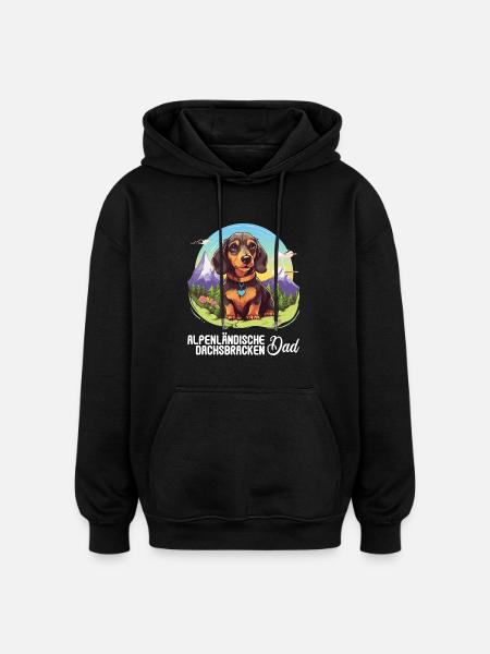 Alpenländische Dachsbracke - Oversized Unisex Hoodie - Schwarz