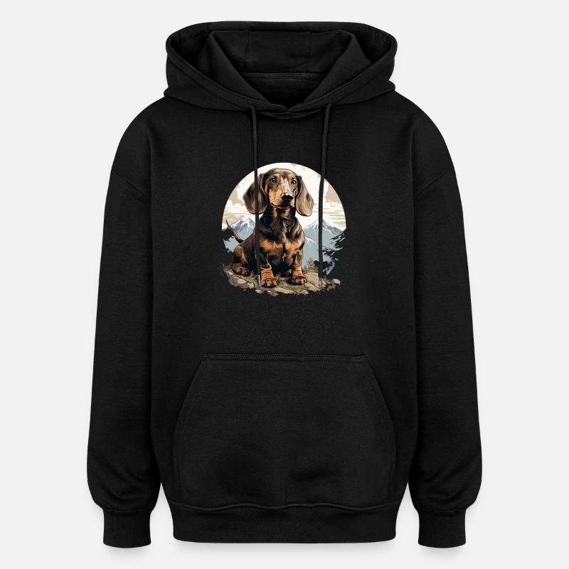 Alpenländische Dachsbracke - Oversized Unisex Hoodie - Schwarz