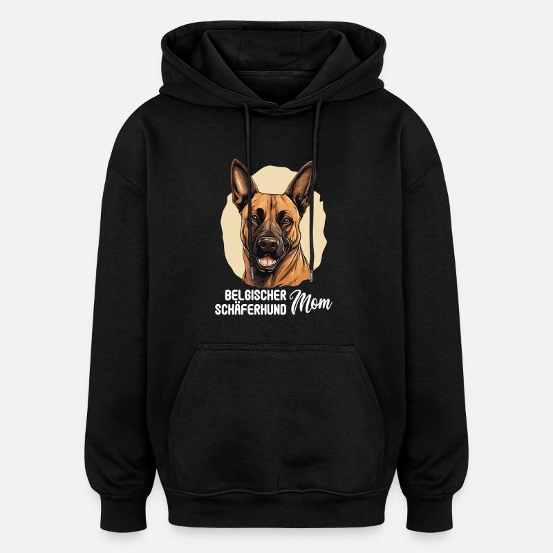 Hund Belgischer Schäferhund - Oversized Unisex Hoodie - Schwarz