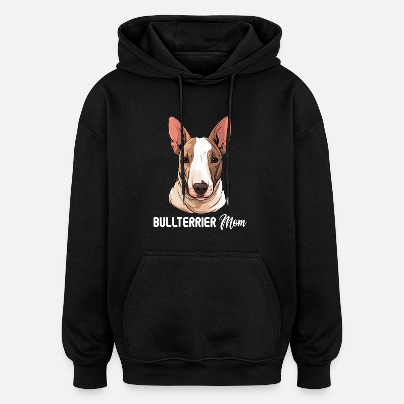 Dog Bull Terrier - Oversized Unisex Hoodie - black