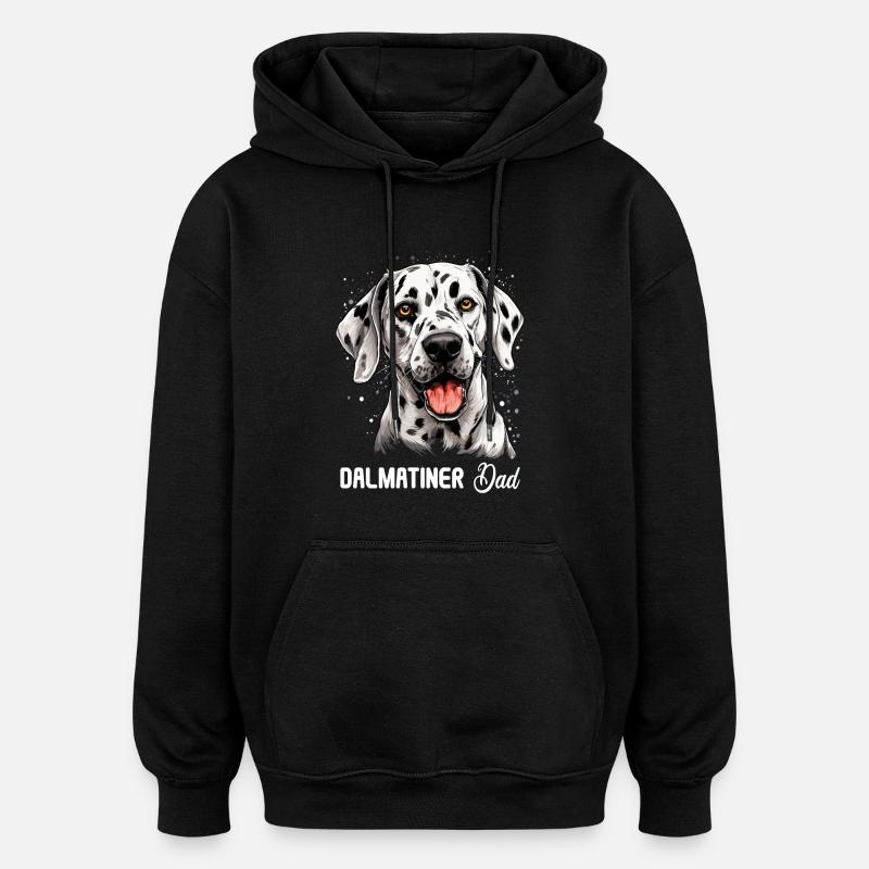 Chien Dalmatien - Sweat à capuche oversize unisexe - noir