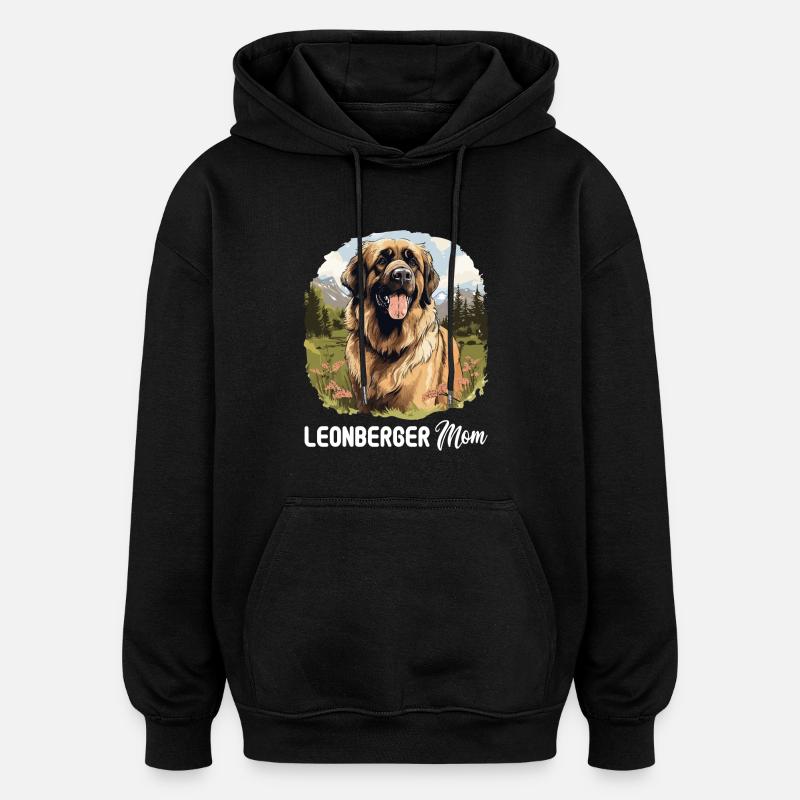 Leonberg - Sweat à capuche oversize unisexe - noir