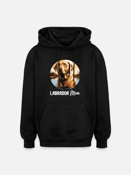Labrador - Oversized Unisex Hoodie - black
