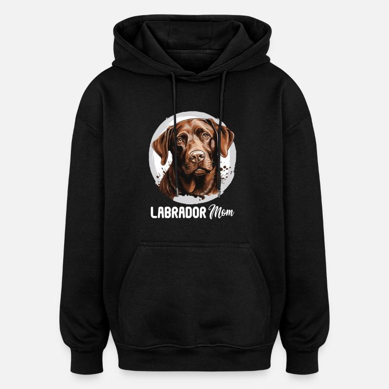 Labrador - Sweat à capuche oversize unisexe - noir