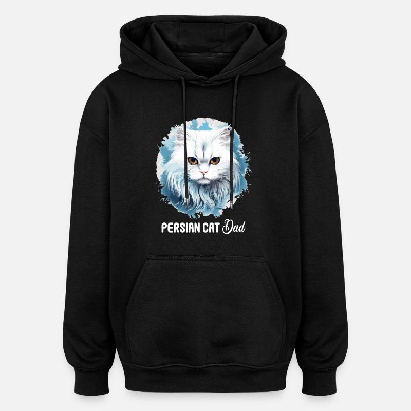 Persian Cat Perser Katze - Oversized Unisex Hoodie - black