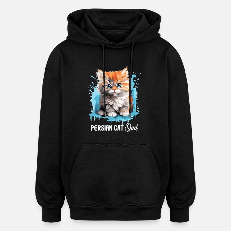 Persian Cat Perser Katze - Oversized Unisex Hoodie - black