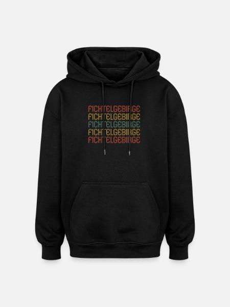 Fichtelgebirge - Oversized Unisex Hoodie - black