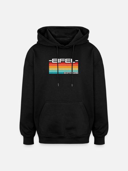 Eifel - Oversized Unisex Hoodie - black