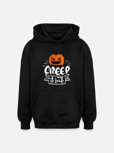 Creep it Real - Oversized Unisex Hoodie - black