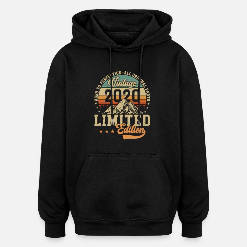 2020 - Oversized Unisex Hoodie - black
