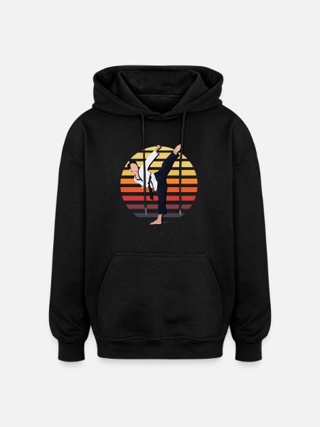 Taekwondo - Oversized Unisex Hoodie - black