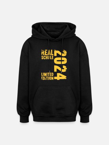 Lycée Jeunes Filles Lycée 2024 - Sweat à capuche oversize unisexe - noir