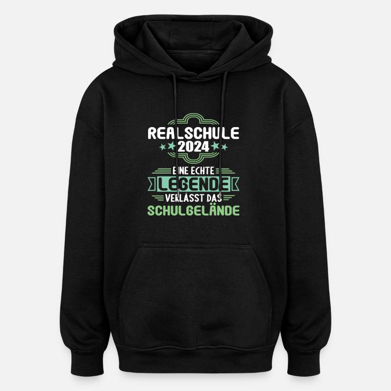 Lycée Jeunes Filles Lycée 2024 - Sweat à capuche oversize unisexe - noir