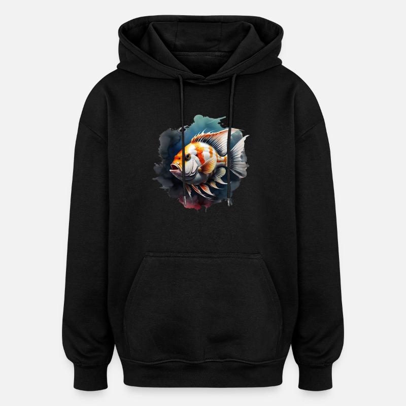 Angelfish - Sweat à capuche oversize unisexe - noir