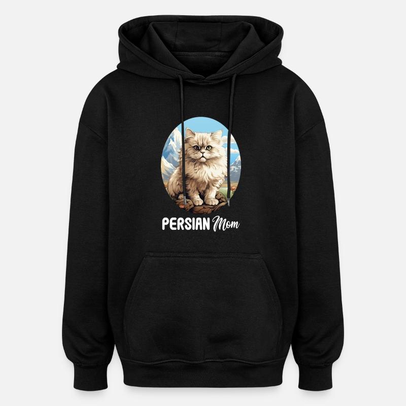 Persian Cat Perserkatze - Oversized Unisex Hoodie - black
