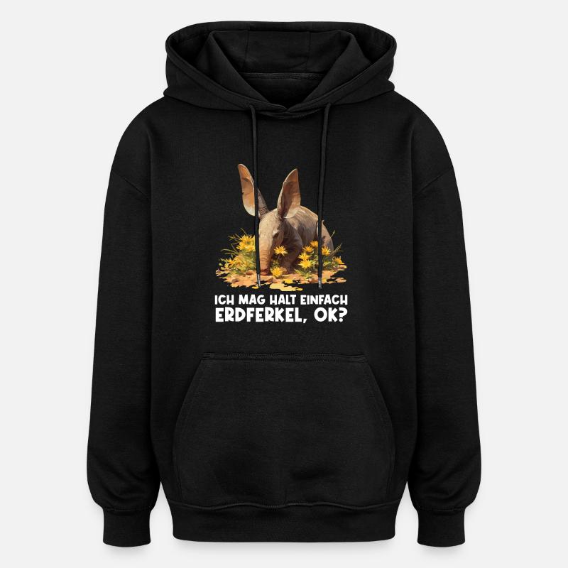 Aardvarks Aardvarks - Sweat à capuche oversize unisexe - noir