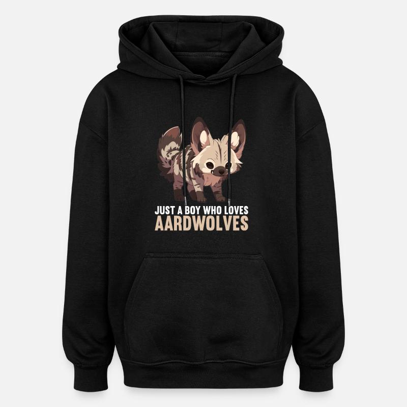 Erdwölfe Erdwolf - Oversized Unisex Hoodie - Schwarz