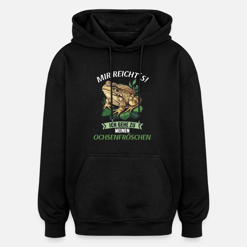 Ochsenfrösche Ochsenfrosch - Oversized Unisex Hoodie - Schwarz