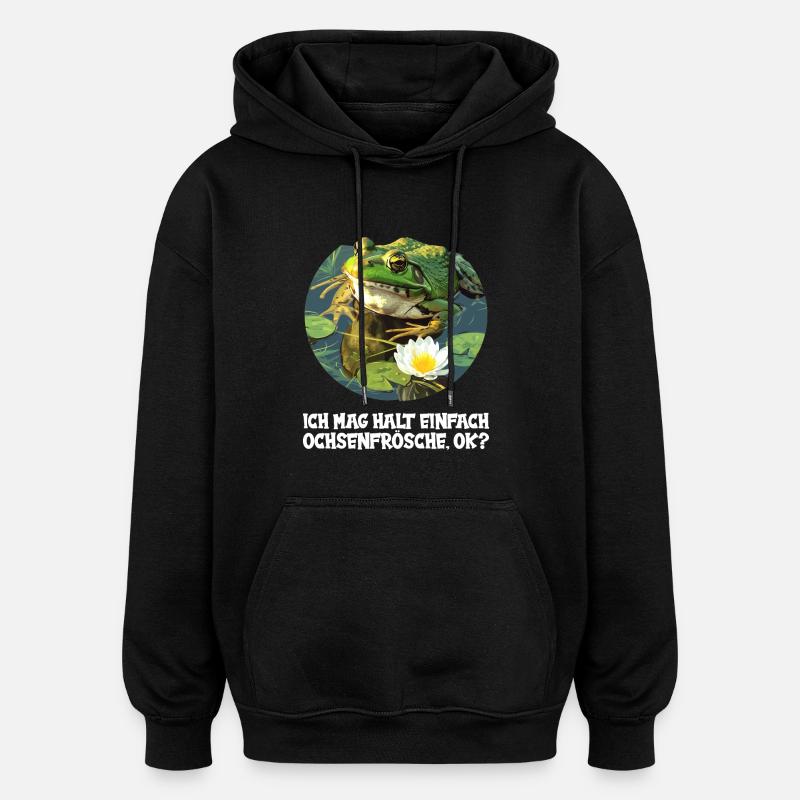 Ochsenfrösche Ochsenfrosch - Oversized Unisex Hoodie - Schwarz