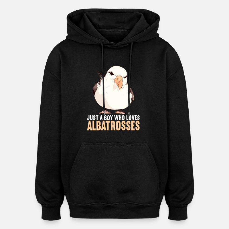 Albatross Albatrosse Albatros - Oversized Unisex Hoodie - black