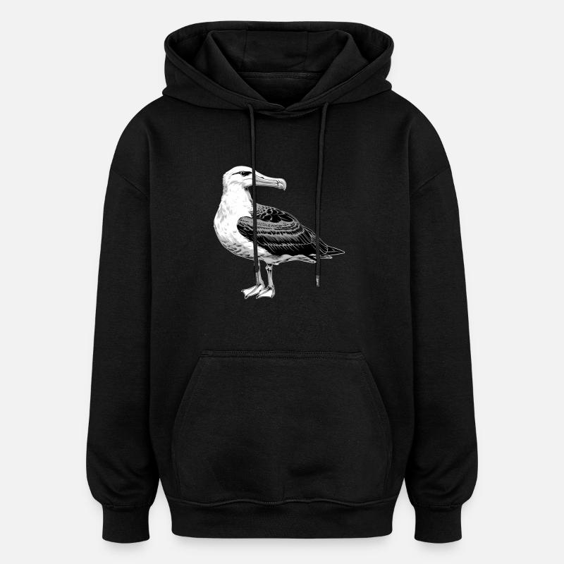 Albatross Albatrosse Albatros - Sweat à capuche oversize unisexe - noir