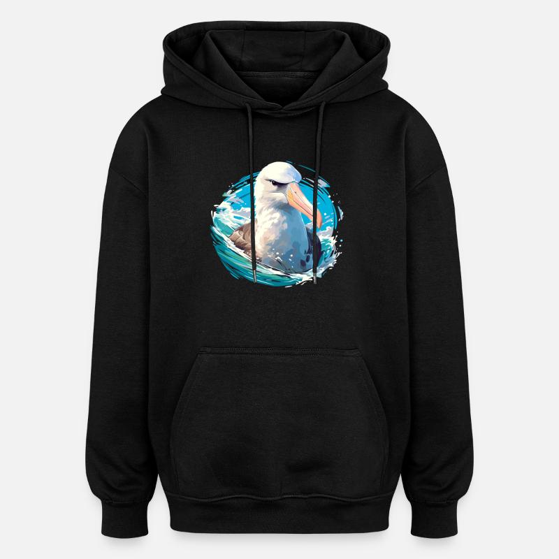 Albatross Albatrosse Albatros - Sweat à capuche oversize unisexe - noir