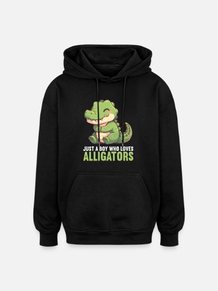 Alligatoren Alligator - Oversized Unisex Hoodie - Schwarz