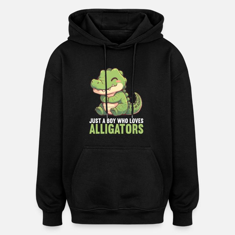 Alligatoren Alligator - Sweat à capuche oversize unisexe - noir