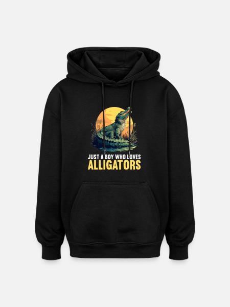 Alligatoren Alligator - Oversized Unisex Hoodie - Schwarz
