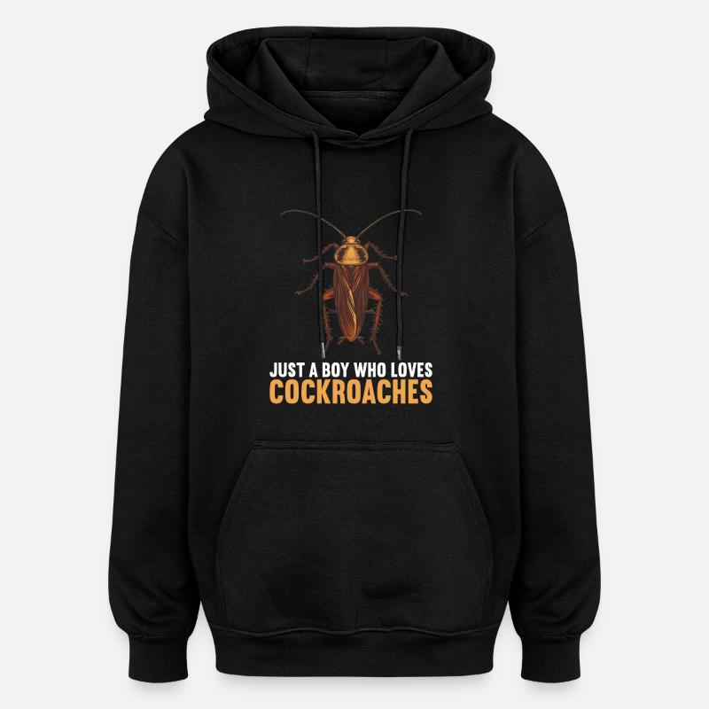 cafards cafards cafards cafard - Sweat à capuche oversize unisexe - noir