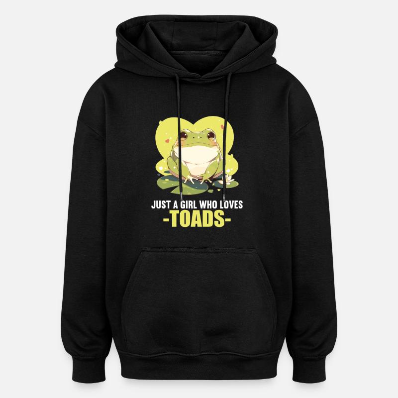 Padda Paddor Padda - Oversized luvtröja unisex - svart