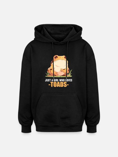Toad Toads Toad - Oversized Unisex Hoodie - black