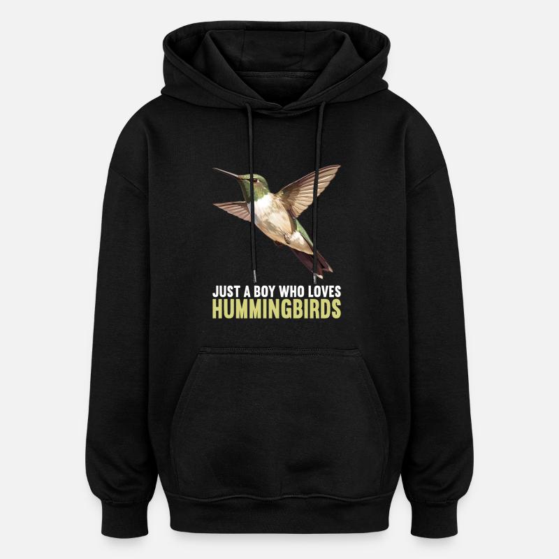 Colibri Kolibris Kolibri - Sweat à capuche oversize unisexe - noir
