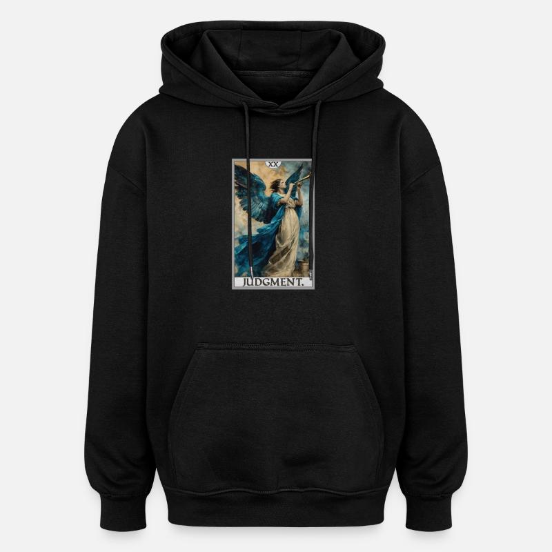 Tarotkarten Tarotkarte 20 Judgment Gericht - Oversized Unisex Hoodie - Schwarz