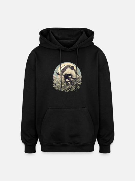 Badger Dachse Dachs - Oversized Unisex Hoodie - black