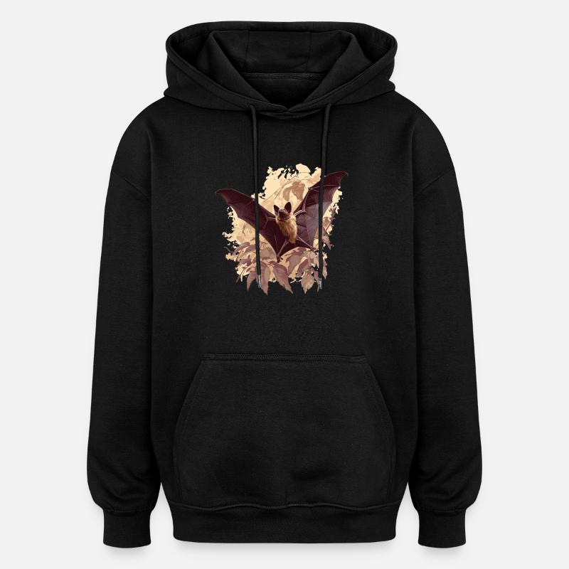 Bat Bats Bat - Oversized Unisex Hoodie - black
