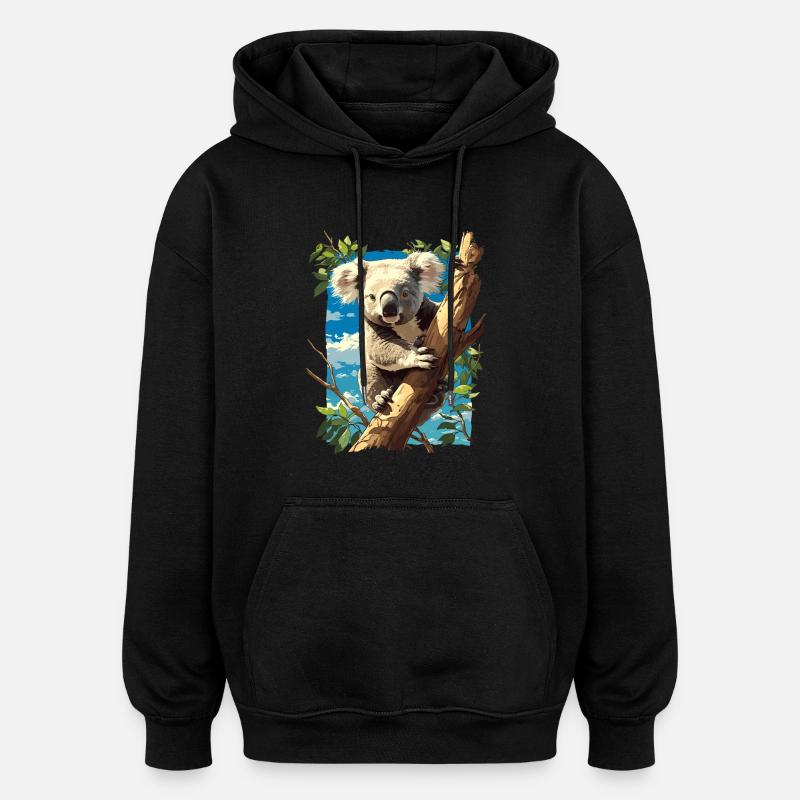 Koalas Koala - Oversized Unisex Hoodie - black